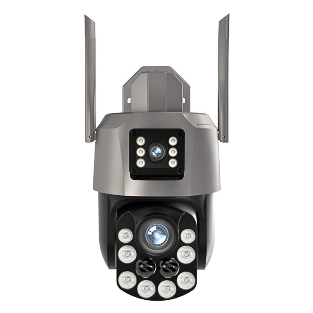 CÁMARA DE SEGURIDAD WIFI PTZ 360° UHD CON DOBLE LENTE ZOOM 36X IA VISIÓN NOCTURNA A COLOR Y SIRENA - 1