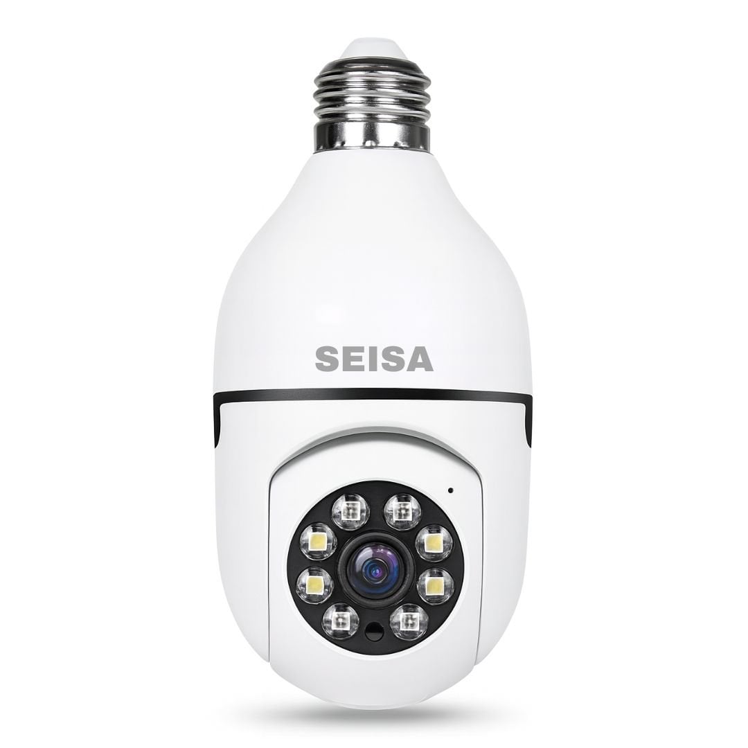 CÁMARA FOCO WIFI SEISA 1080P FULL HD CON VISIÓN NOCTURNA DETECCIÓN DE MOVIMIENTO Y AUDIO 360° - 1