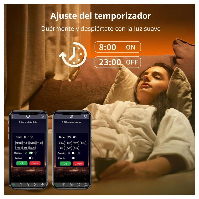 TIRA LED RGB BLUETOOTH 10 M CON APP, CONTROL REMOTO, MODO MÚSICA Y BRILLO REGULABLE - 7