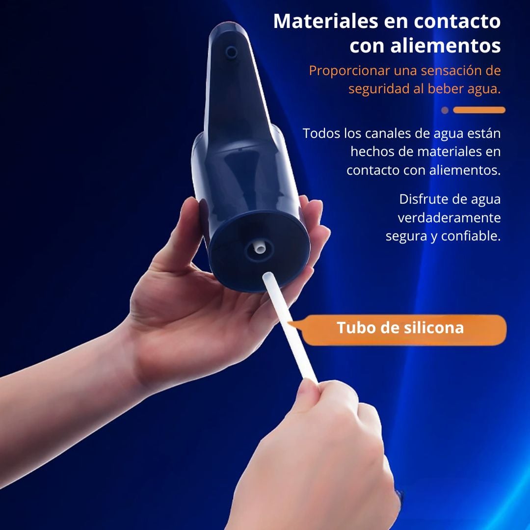 DISPENSADOR DE AGUA ELÉCTRICO AUTOMÁTICO CON BATERÍA RECARGABLE USB PARA BIDONES 5 A 20 LITROS - 6