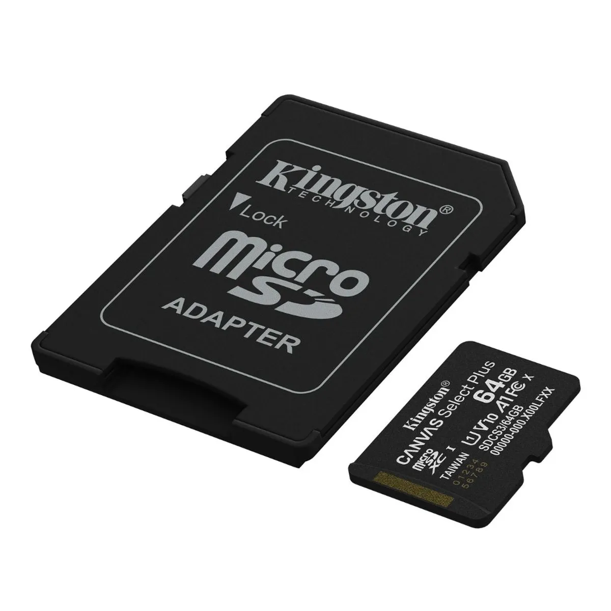 TARJETA MICROSD 64GB KINGSTON CLASE 10 UHS-I A1 PARA CÁMARAS, CELULARES Y VIDEO FULL HD - 3