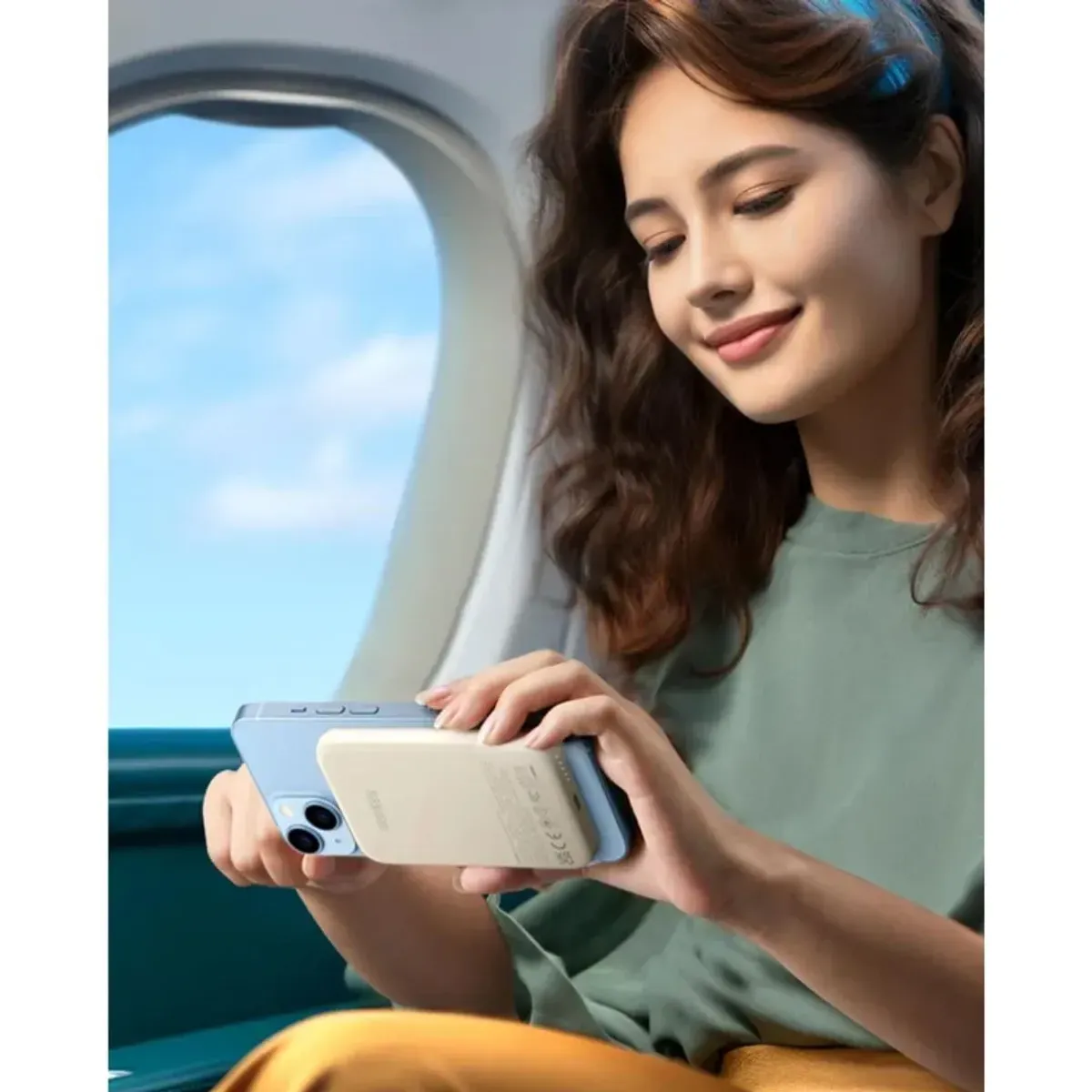 POWER BANK MAGNÉTICO UGREEN 5000MAH 15W USB-C CARGA INALÁMBRICA QI PARA IPHONE PB560 - 6