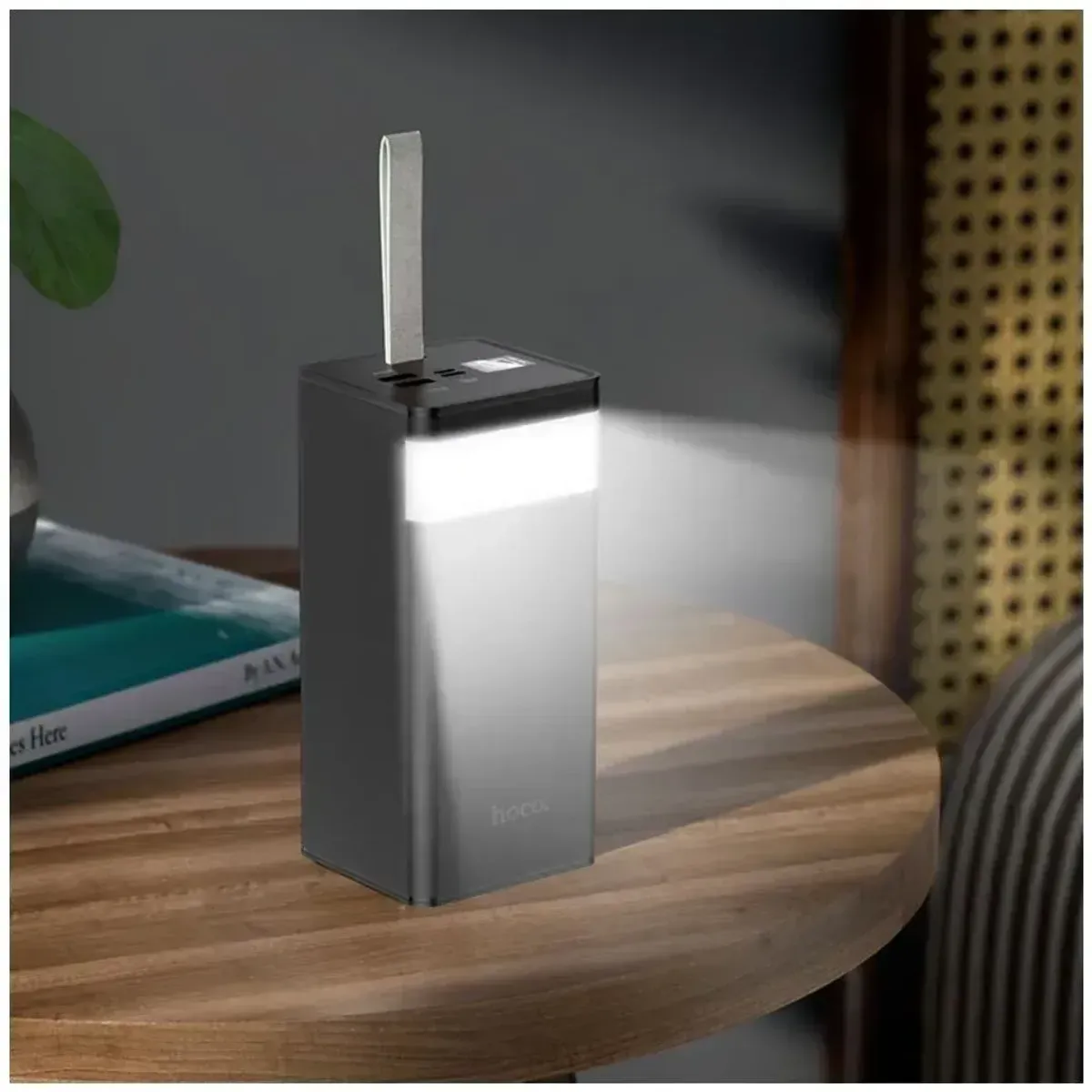 POWER BANK 50000 MAH HOCO J86A CARGA RÁPIDA 22.5W PANTALLA LED LINTERNA USB TIPO C - 4