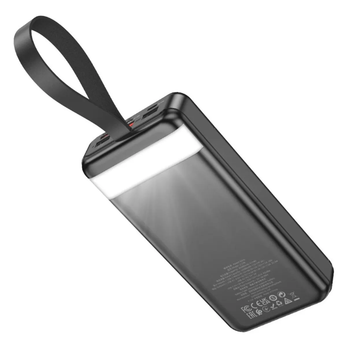 POWER BANK 30000 MAH HOCO J123B CARGA RÁPIDA 22.5W PD 20W PANTALLA LED Y LINTERNA - 4