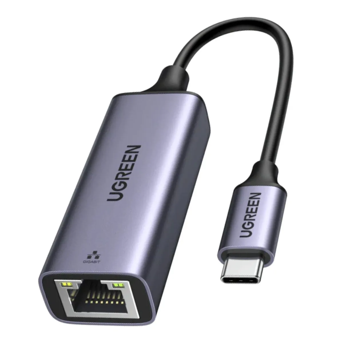 ADAPTADOR USB-C A ETHERNET UGREEN GIGABIT 1000MBPS RJ45 PARA MACBOOK Y LAPTOP CM199 - 1
