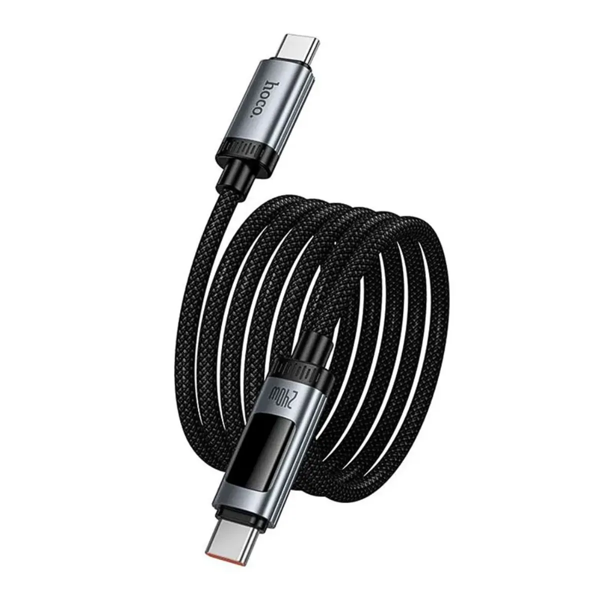 CABLE TIPO C A TIPO C HOCO U148 240W CON PANTALLA DIGITAL OLED Y CARGA RÁPIDA - 6