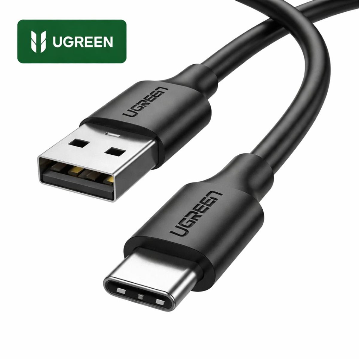 CABLE USB-A A USB-C UGREEN 1 METRO 3A CARGA RÁPIDA QC 3.0 NYLON REFORZADO 480MBPS US287 - 1