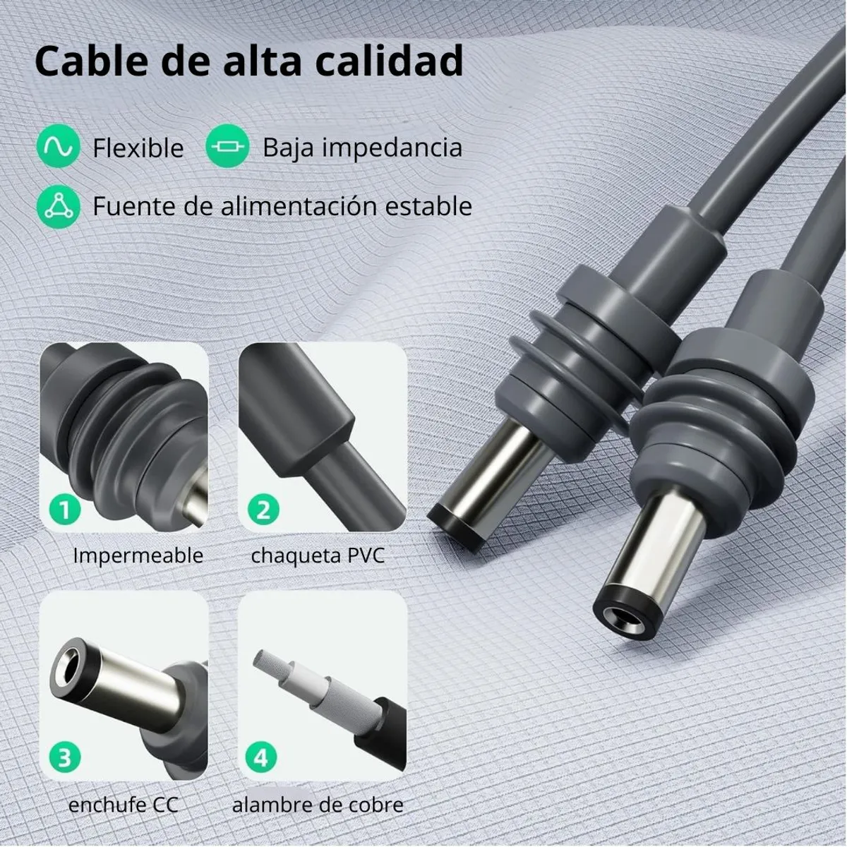CABLE DE ALIMENTACIÓN PARA STARLINK MINI 5M DC A DC XL-DC05 - 3
