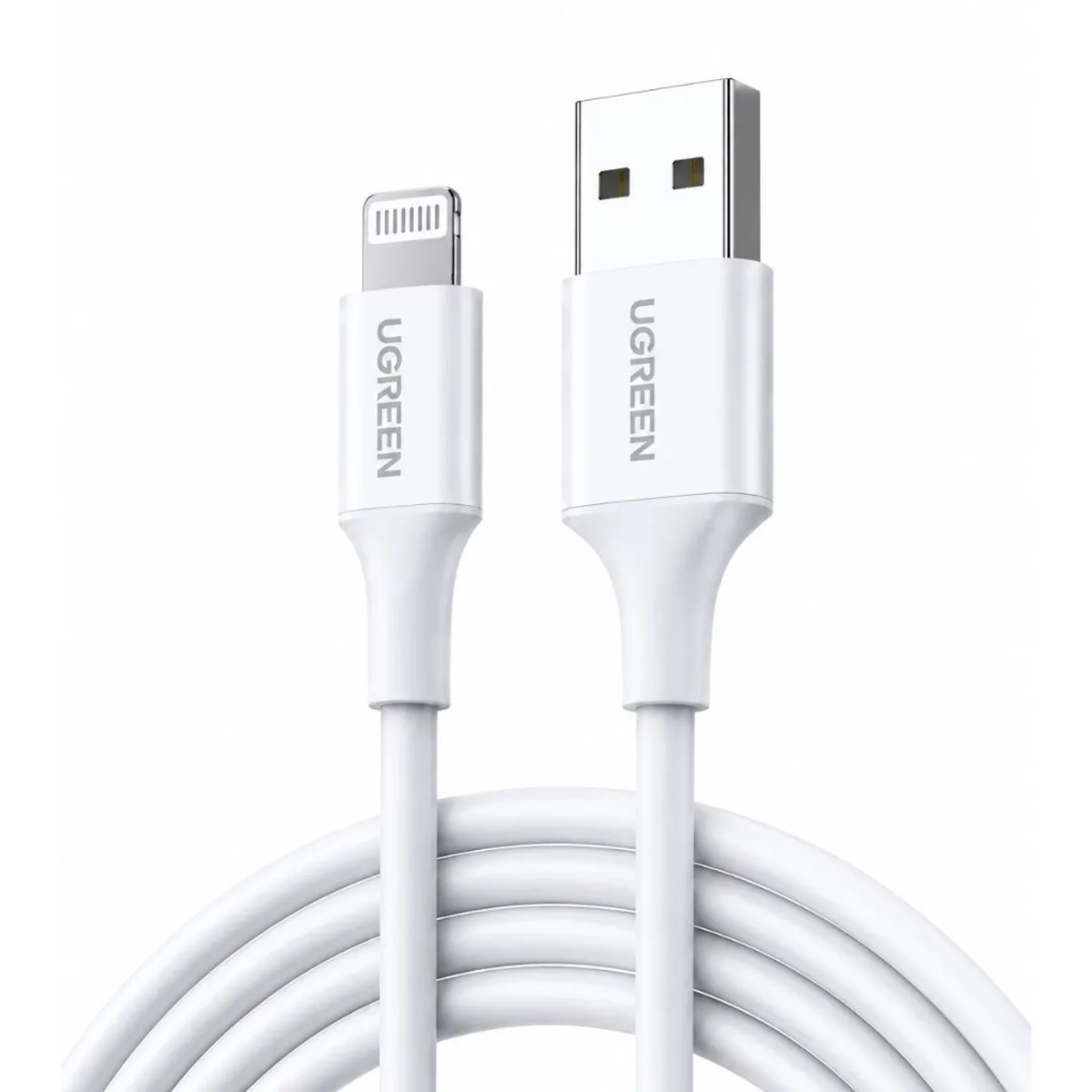 CABLE USB-A A LIGHTNING UGREEN US155 1M MFI 2.4A PARA IPHONE Y IPAD - 1
