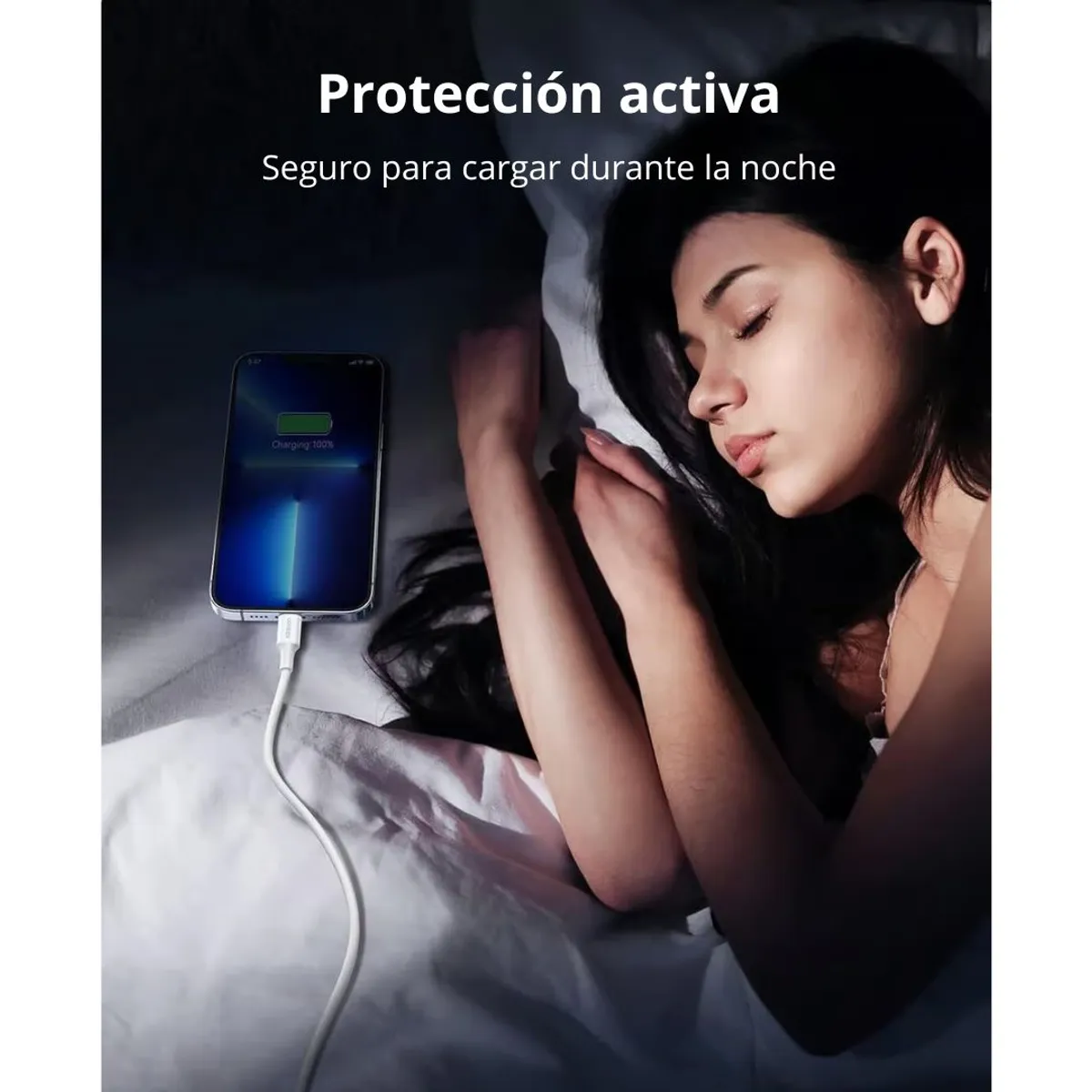CABLE USB-A A LIGHTNING UGREEN US155 1M MFI 2.4A PARA IPHONE Y IPAD - 5