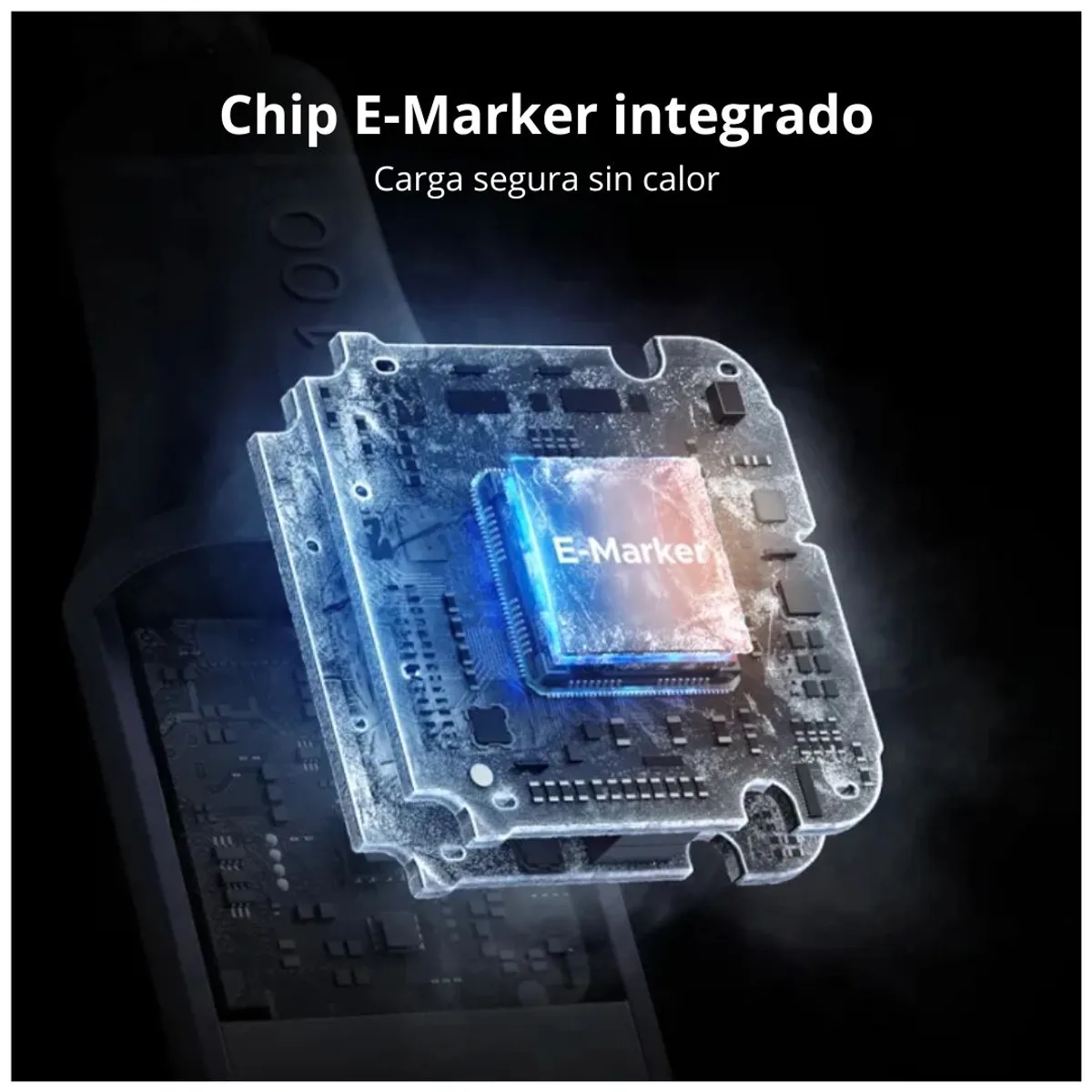 CABLE USB-C A USB-C UGREEN L520 100W 1M CARGA RÁPIDA PD MAGNÉTICO TRENZADO - 6