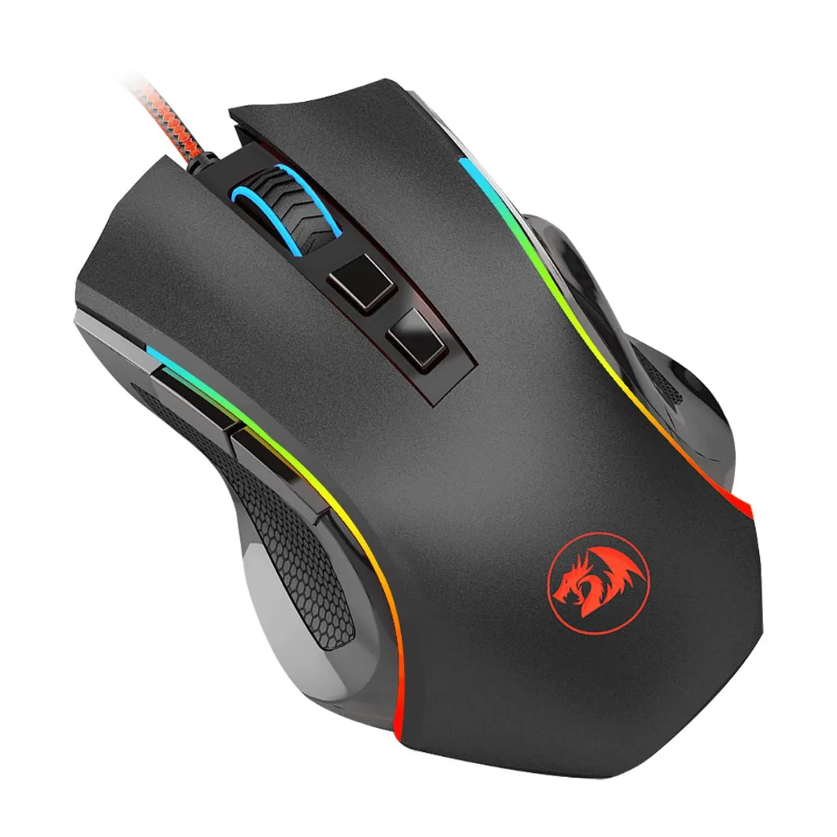 MOUSE GAMER REDRAGON M607 GRIFFIN RGB 7200 DPI CON 7 BOTONES PROGRAMABLES - 2