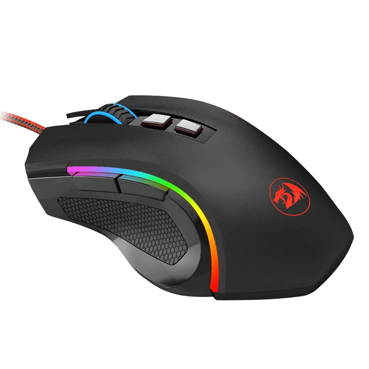 MOUSE GAMER REDRAGON M607 GRIFFIN RGB 7200 DPI CON 7 BOTONES PROGRAMABLES - 4