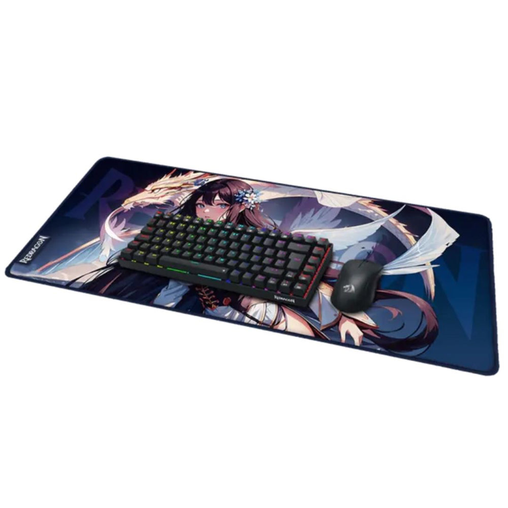 MOUSEPAD GAMER XL REDRAGON AK1 L DISEÑO ANIME 90 X 40 CM ANTIDESLIZANTE IMPERMEABLE - 2