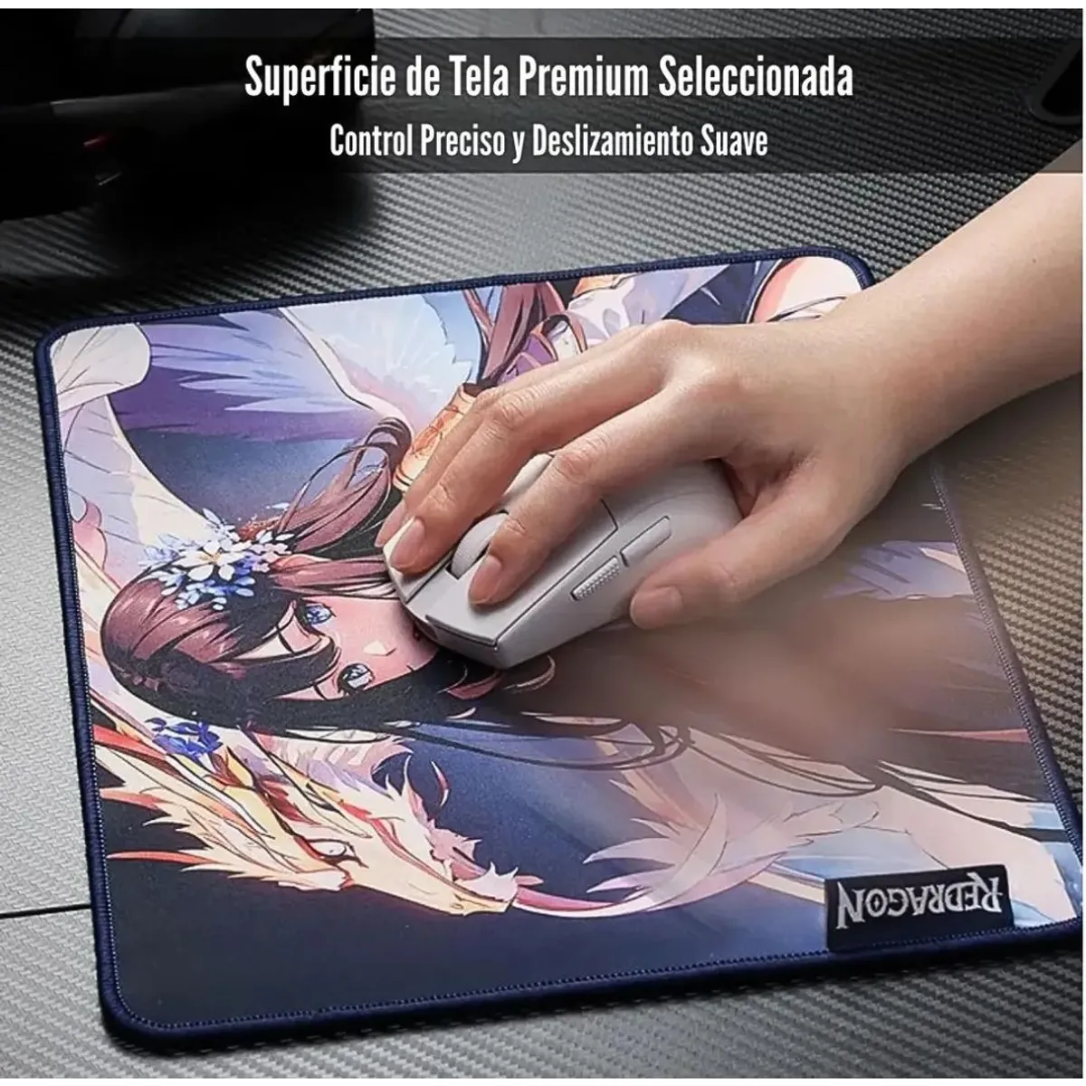 MOUSEPAD GAMER REDRAGON AK1 S DISEÑO ANIME 33 X 26 CM ANTIDESLIZANTE IMPERMEABLE - 3