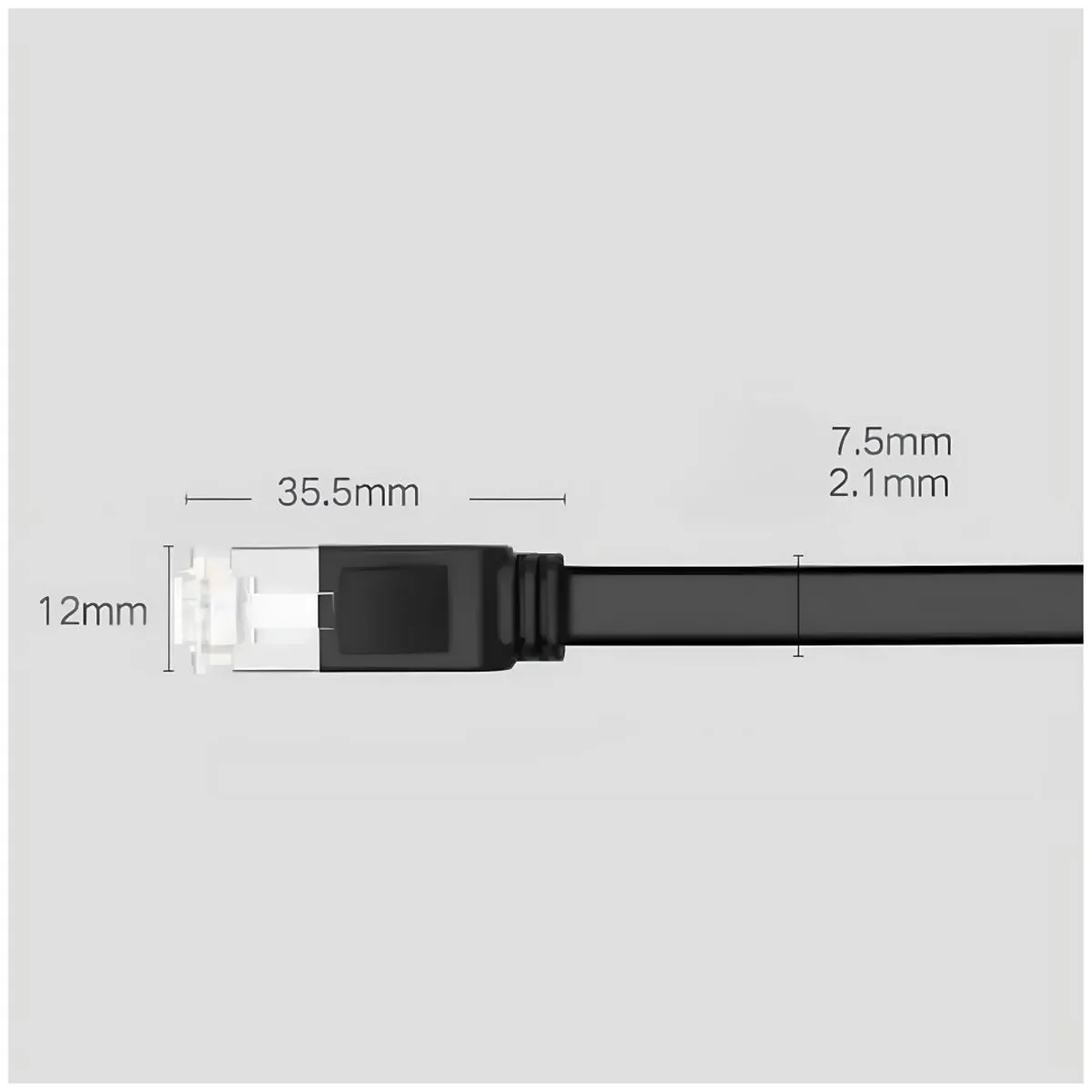CABLE ETHERNET UGREEN NW101 CAT 6 PLANO 5M RJ45 1000MBPS PARA PS5 XBOX PC ROUTER Y SMART TV - 6