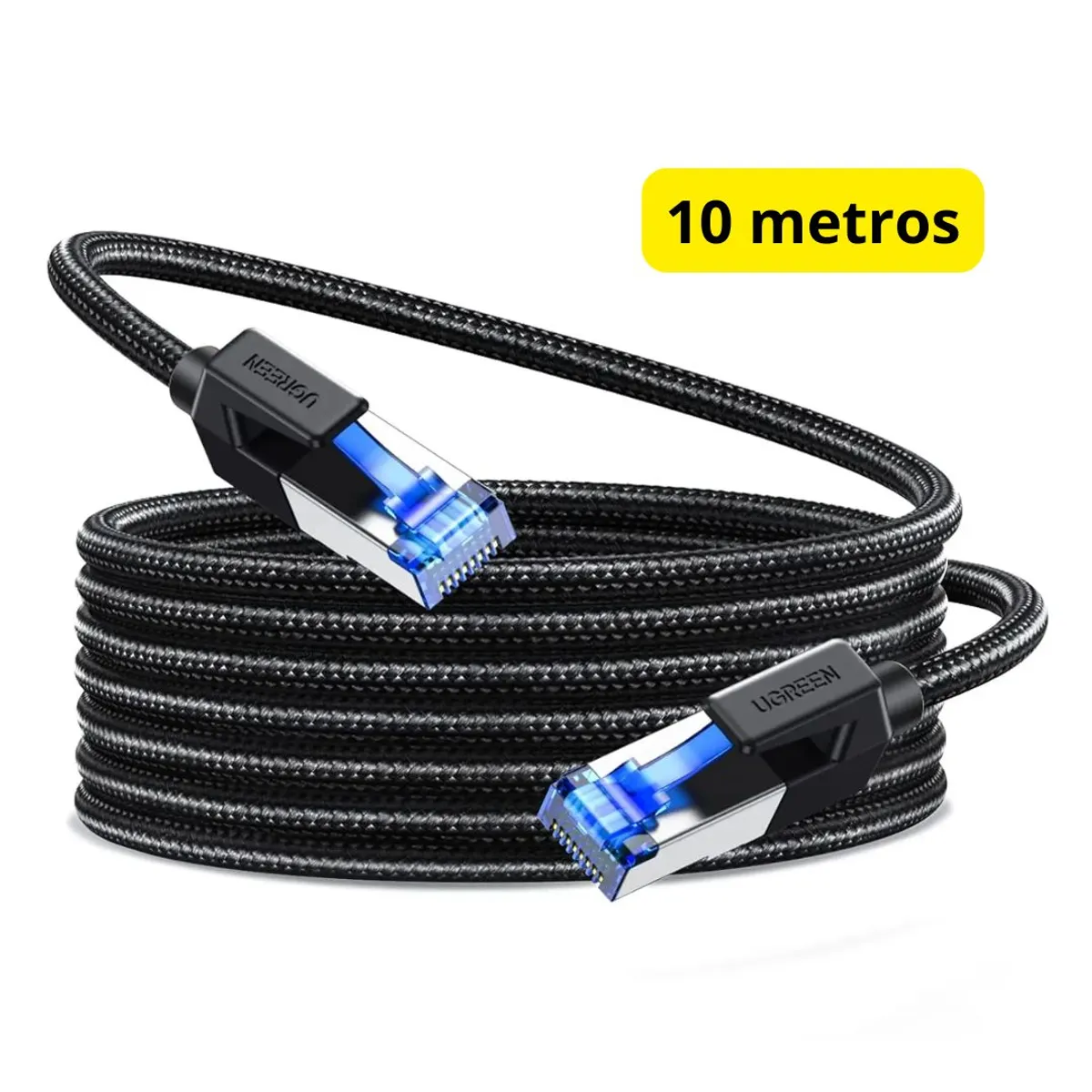 CABLE ETHERNET UGREEN NW153 CAT 8 10M 40GBPS 2000MHZ RJ45 PARA PS5 XBOX PC ROUTER Y SMART TV - 2