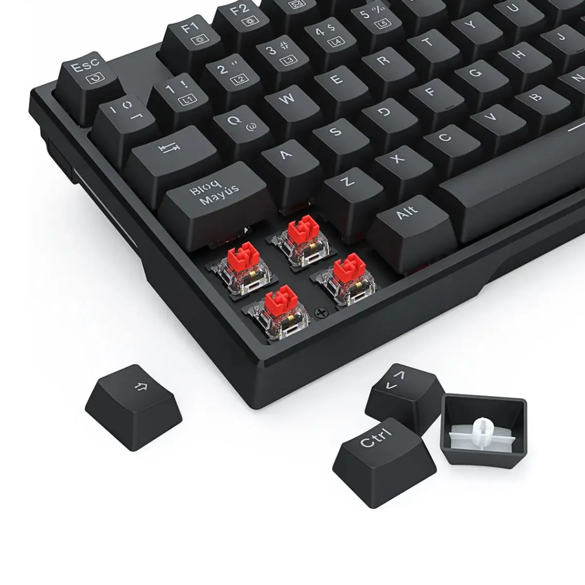 COMBO GAMER REDRAGON S145 TECLADO MECÁNICO RGB Y MOUSE 12400 DPI CON CABLE PARA PC - 5