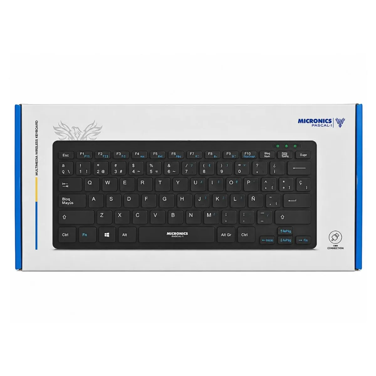 TECLADO USB SLIM MICRONICS PASCAL+ MICK500 ESPAÑOL CON PROTECTOR DE SILICONA - 5