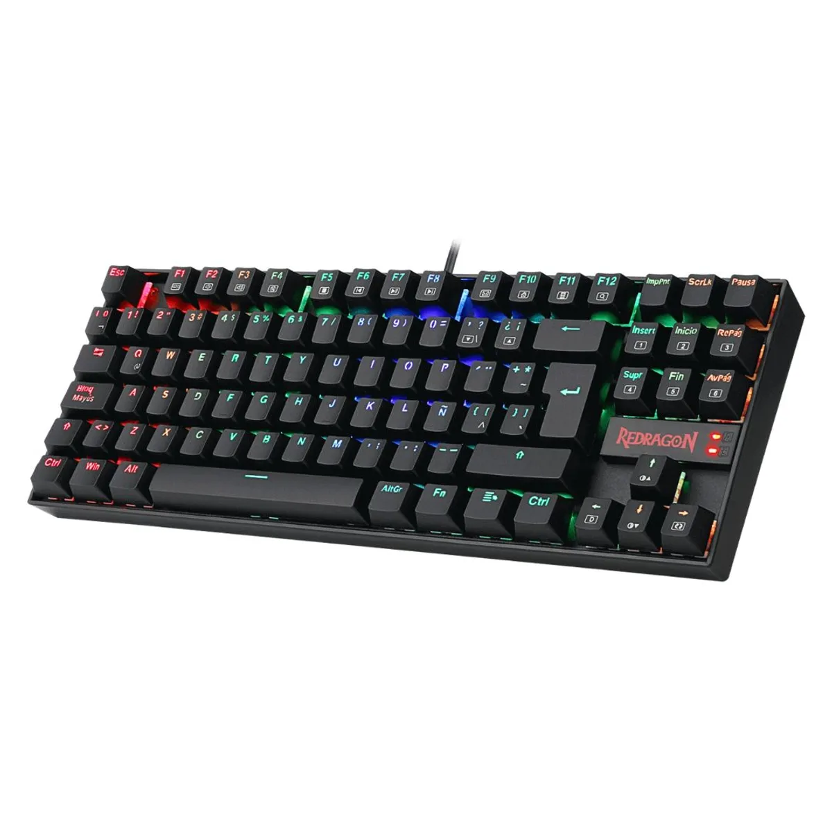 TECLADO MECÁNICO GAMER REDRAGON KUMARA K552RGB TKL ESPAÑOL CON RGB ANTI-GHOSTING - 5