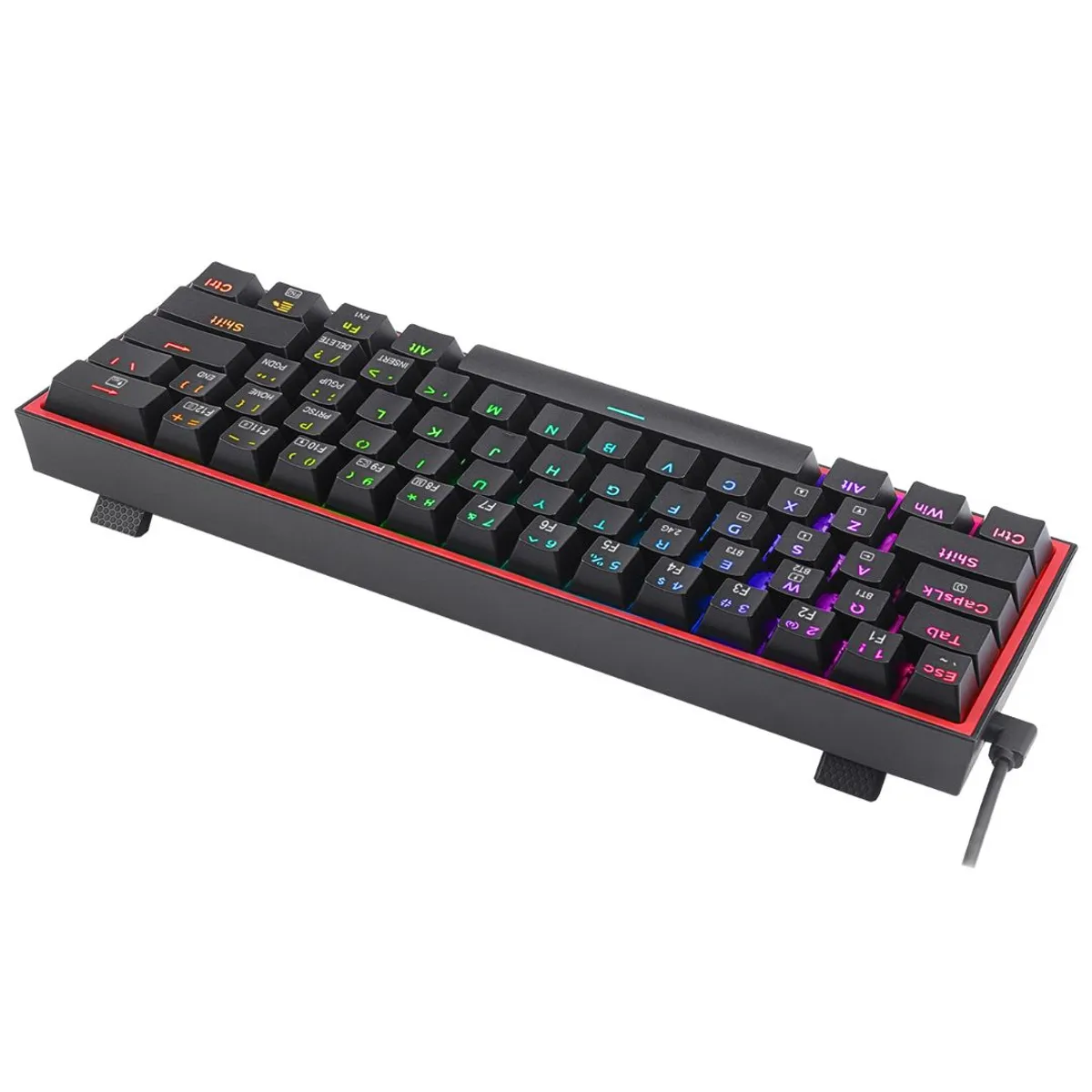 TECLADO MECÁNICO GAMER REDRAGON FIZZ PRO K616-RGB 60% INALÁMBRICO BLUETOOTH Y CABLE USB-C RGB - 4