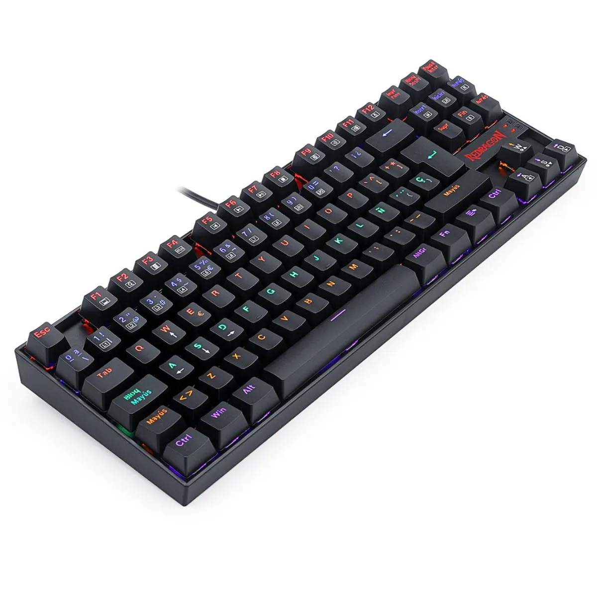 TECLADO MECÁNICO GAMER REDRAGON KUMARA K552 RAINBOW TKL ESPAÑOL CON ANTI-GHOSTING - 5