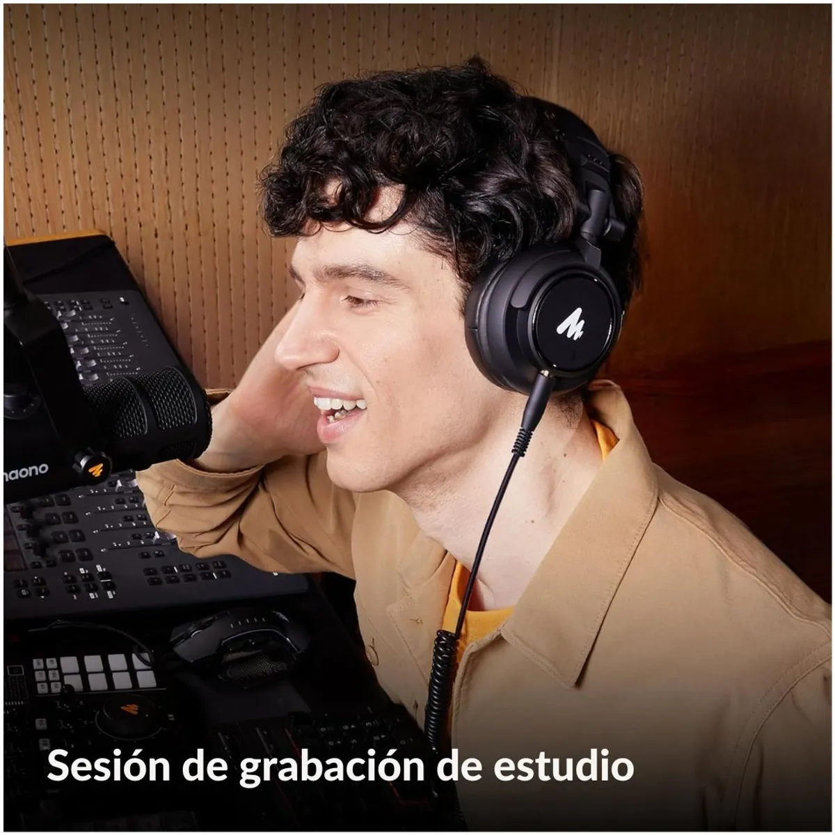 AUDÍFONOS MAONO MH601 PROFESIONALES DE ESTUDIO DJ 50MM CERRADOS 32 OHM CON CABLE 3M - 5