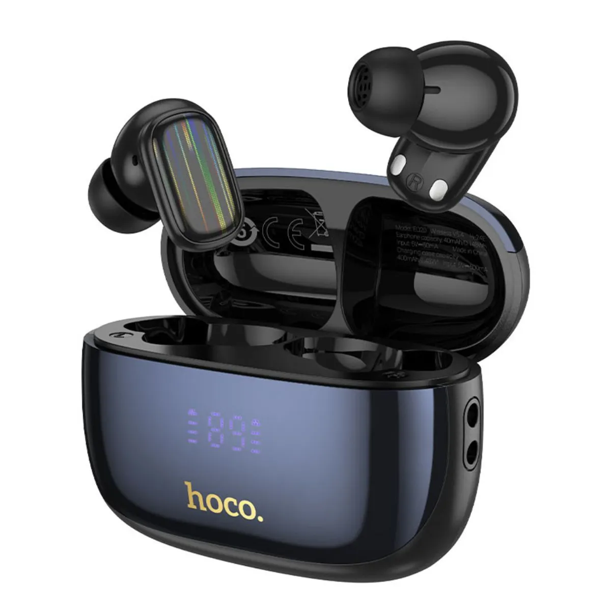 AUDÍFONOS BLUETOOTH HOCO EQ20 RHYME TWS CON ANC ENC 4 MICRÓFONOS PANTALLA LED Y BLUETOOTH 5.4 - 1