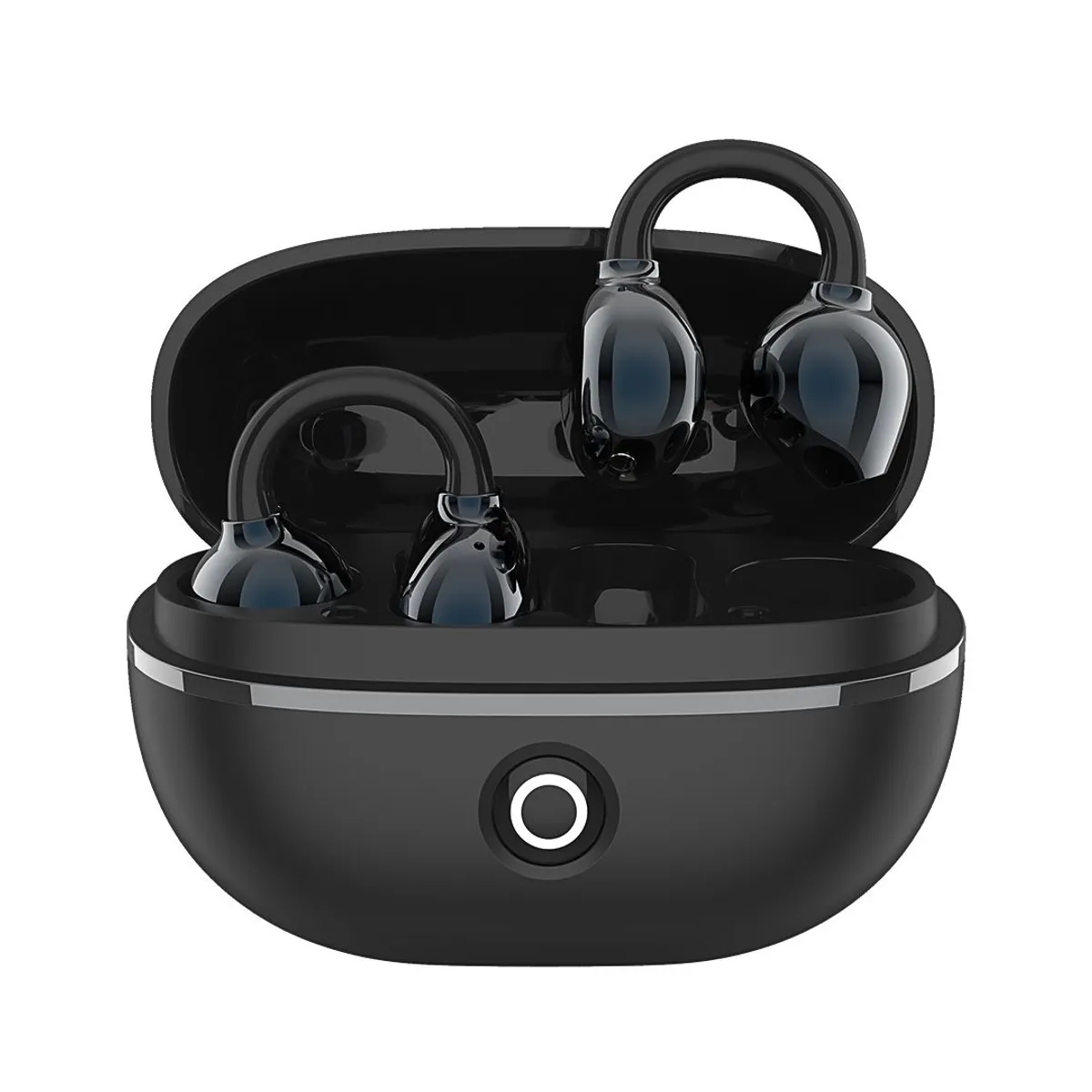 AUDÍFONOS BLUETOOTH INALÁMBRICOS CON CLIP PARA OREJA TWS ESTUCHE DE CARGA MICCELL VQ-BH106 - 1