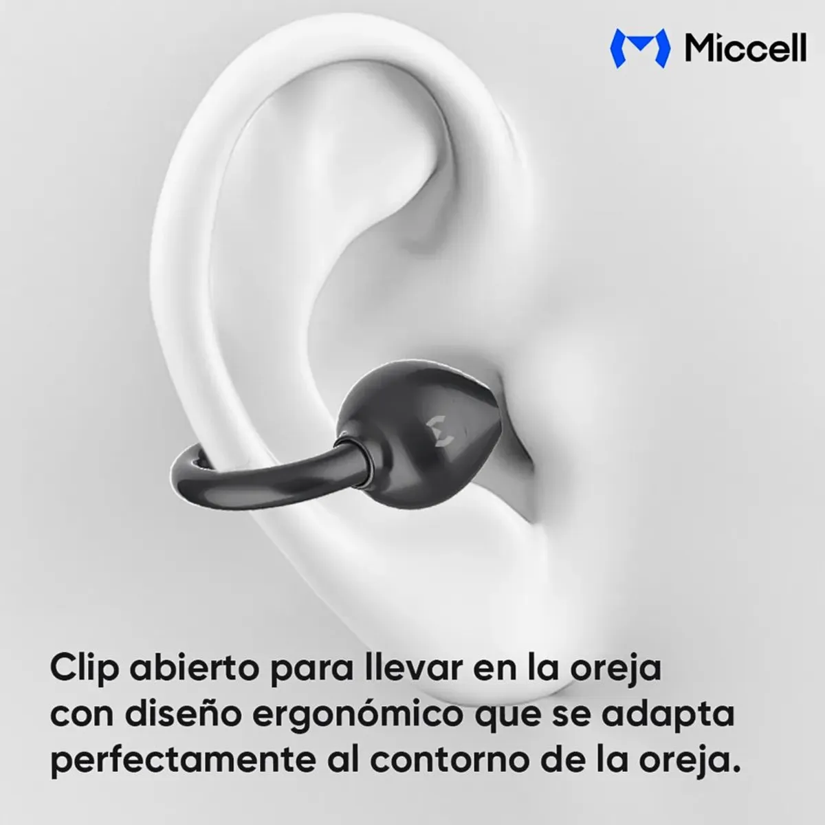 AUDÍFONOS BLUETOOTH INALÁMBRICOS CON CLIP PARA OREJA TWS ESTUCHE DE CARGA MICCELL VQ-BH106 - 7