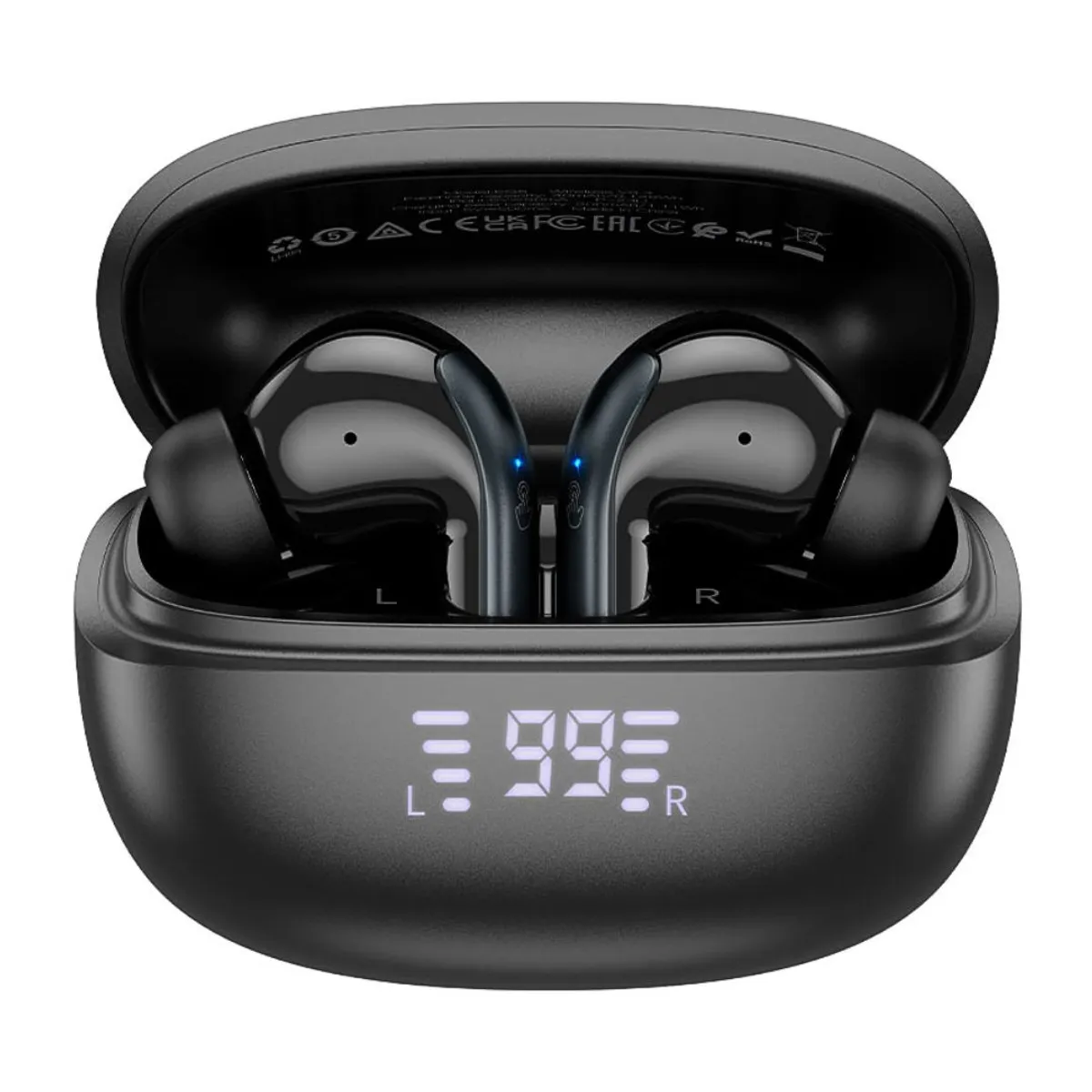 AUDÍFONOS BLUETOOTH HOCO EQ5 ENERGY TWS CON ANC ENC PANTALLA LED Y BLUETOOTH 5.3 - 3