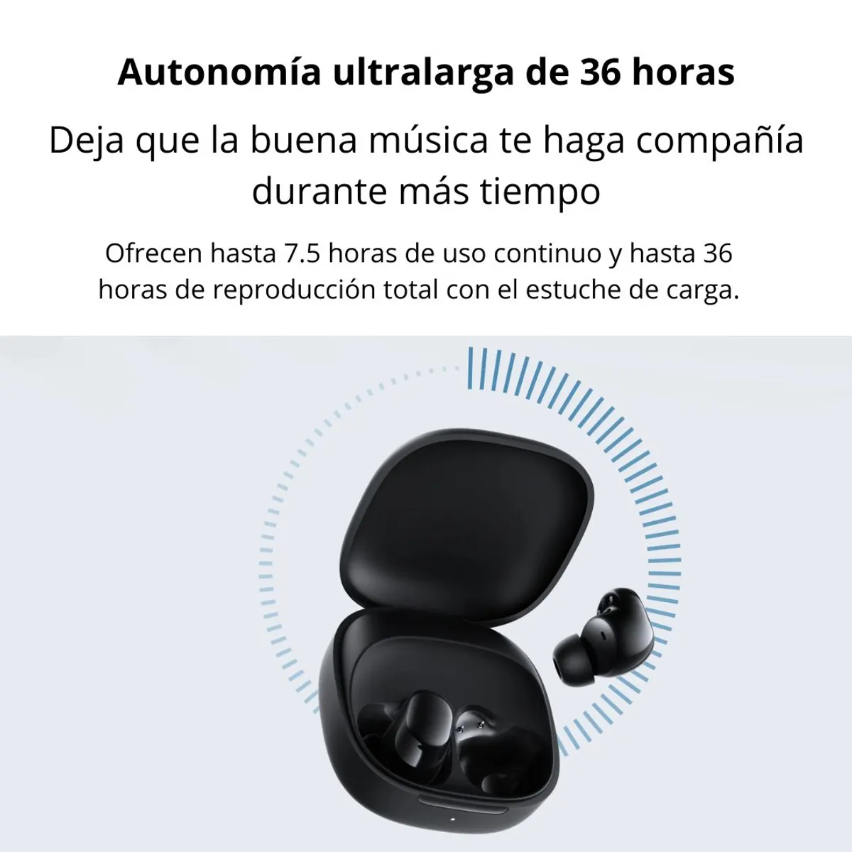 AUDÍFONOS BLUETOOTH REDMI BUDS 6 PLAY IA 36 HORAS BLUETOOTH 5.4 CARGA RÁPIDA IPX4 - 2
