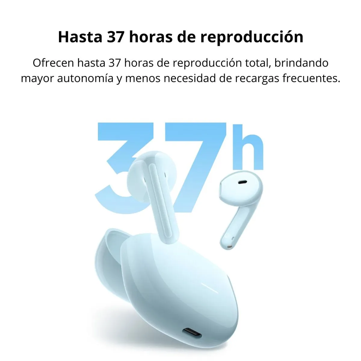 AUDÍFONOS BLUETOOTH REDMI BUDS 8 ACTIVE 37 HORAS BLUETOOTH 5.4 IP54 Y MICRÓFONO IA - 7