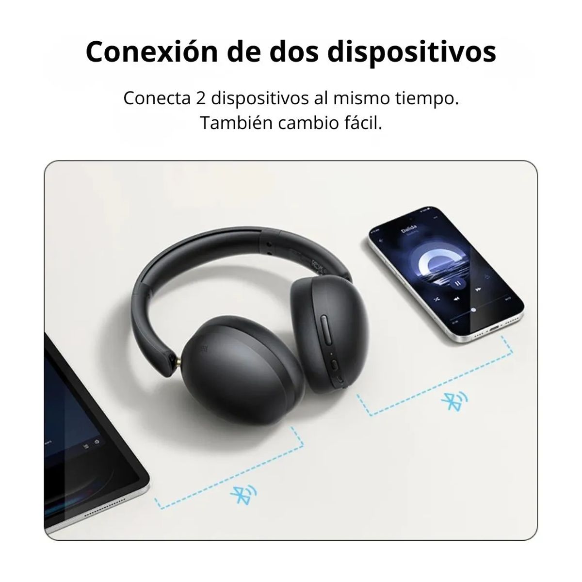 AUDÍFONOS BLUETOOTH UGREEN STUDIO MAX2 HP205 OVER EAR 80H CON CARGA RÁPIDA - 5