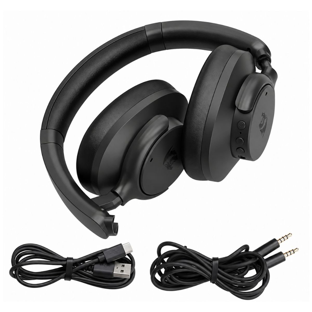 AUDÍFONOS BLUETOOTH REDRAGON VIBECORE H610 ANC 40H GAMER CON MICRÓFONO - 6