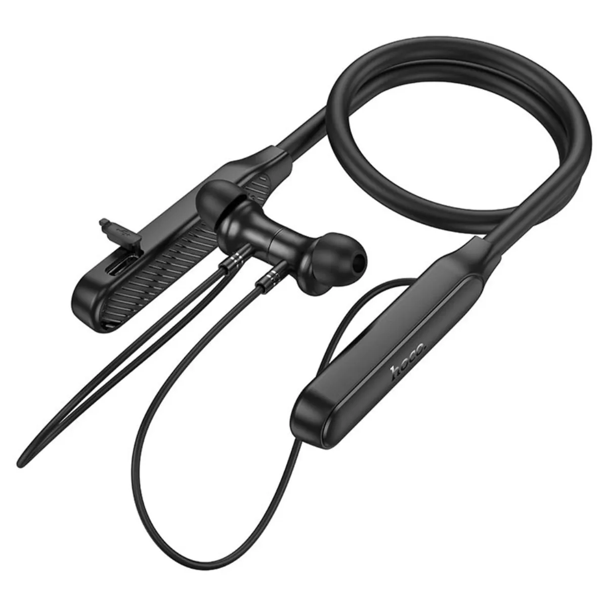 AUDÍFONOS BLUETOOTH DE CUELLO HOCO ES74 30 HORAS PARA LLAMADAS VIBRACIÓN Y USB-C - 5
