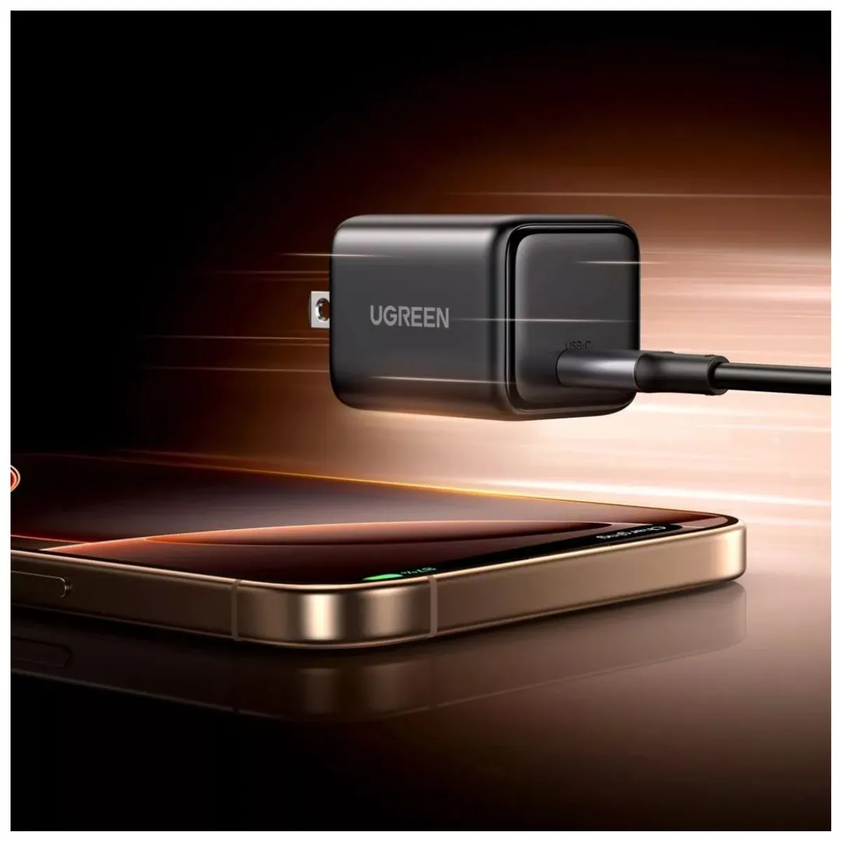 CARGADOR GAN DE PARED UGREEN X517 25W USB-C CARGA RÁPIDA - 6