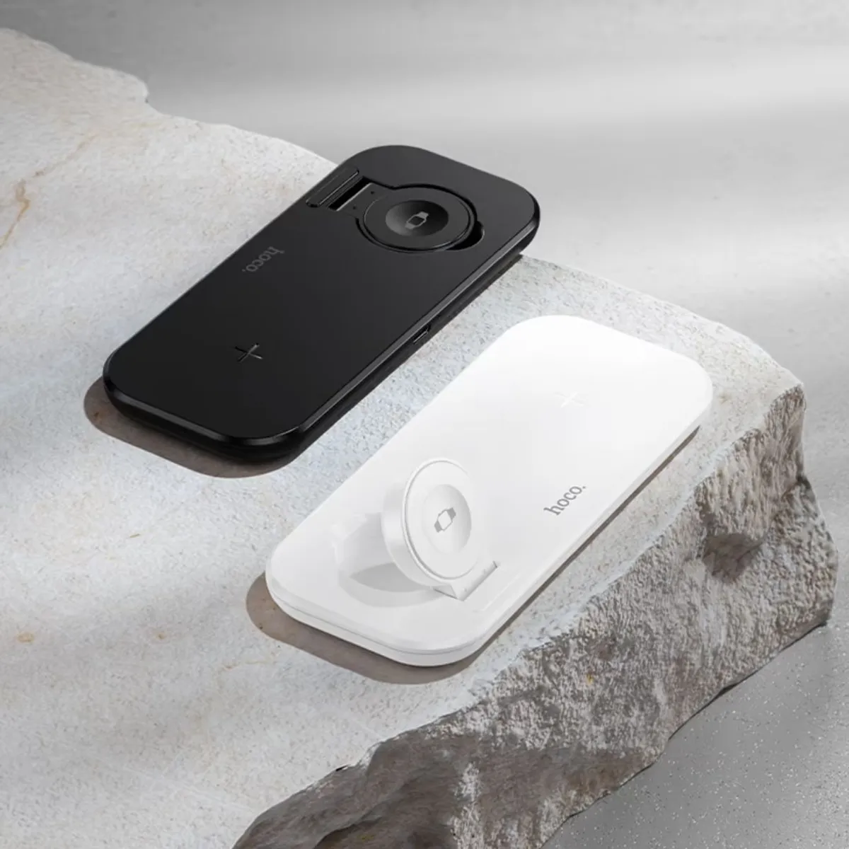 CARGADOR INALÁMBRICO HOCO CW65 3 EN 1 15W PARA IPHONE APPLE WATCH Y AUDÍFONOS - 7