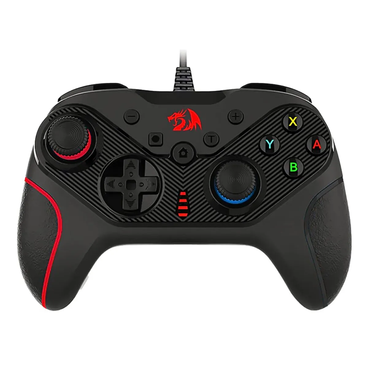 MANDO CON CABLE REDRAGON RIFT G710 PARA PC SWITCH Y PS3 USB CON VIBRACIÓN Y TURBO - 2