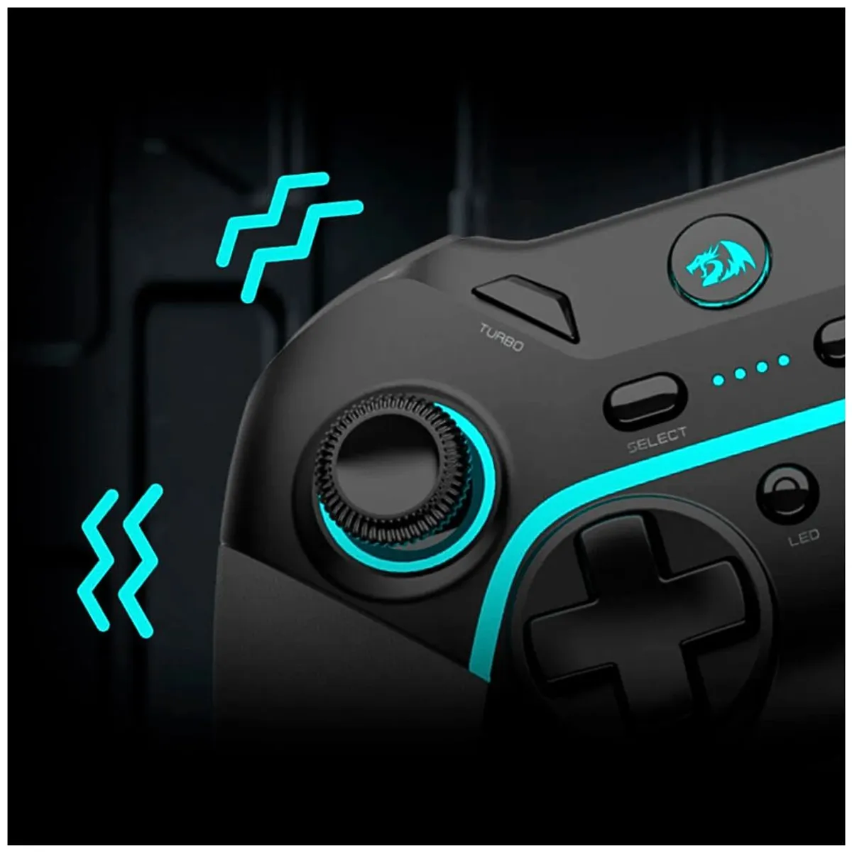MANDO INALÁMBRICO REDRAGON G808 PRO V1 PARA SWITCH PC PS3 2.4G USB CON TURBO Y MACROS - 2