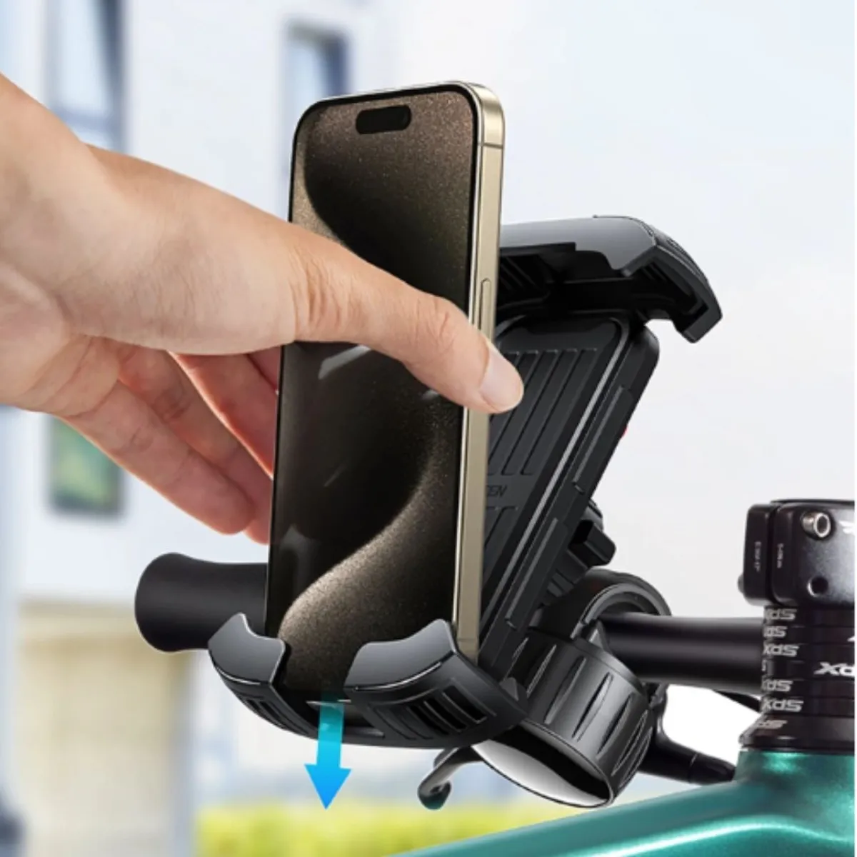 SOPORTE DE CELULAR PARA BICICLETA UGREEN LP494 MANILLAR 360° HASTA 6.8” - 2
