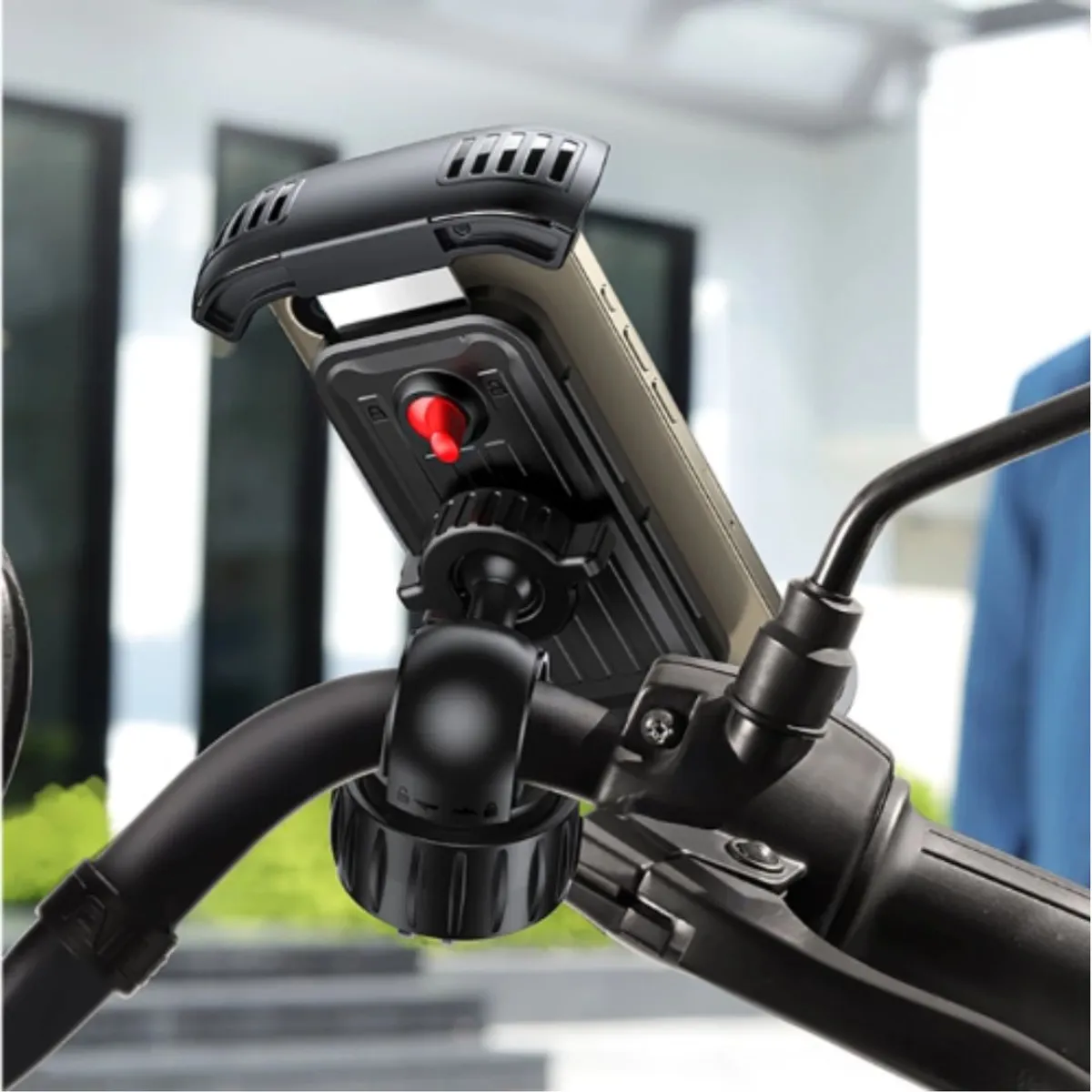 SOPORTE DE CELULAR PARA BICICLETA UGREEN LP494 MANILLAR 360° HASTA 6.8” - 6