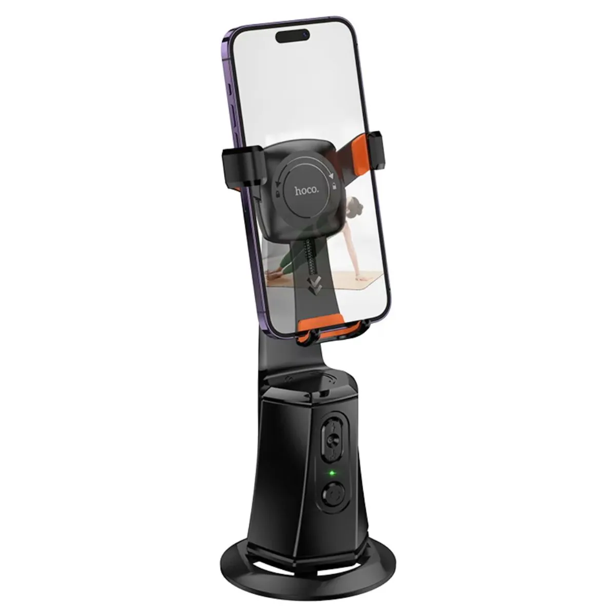 SOPORTE INTELIGENTE HOCO K26 PARA CELULAR CON SEGUIMIENTO FACIAL 360° Y GESTOS - 3