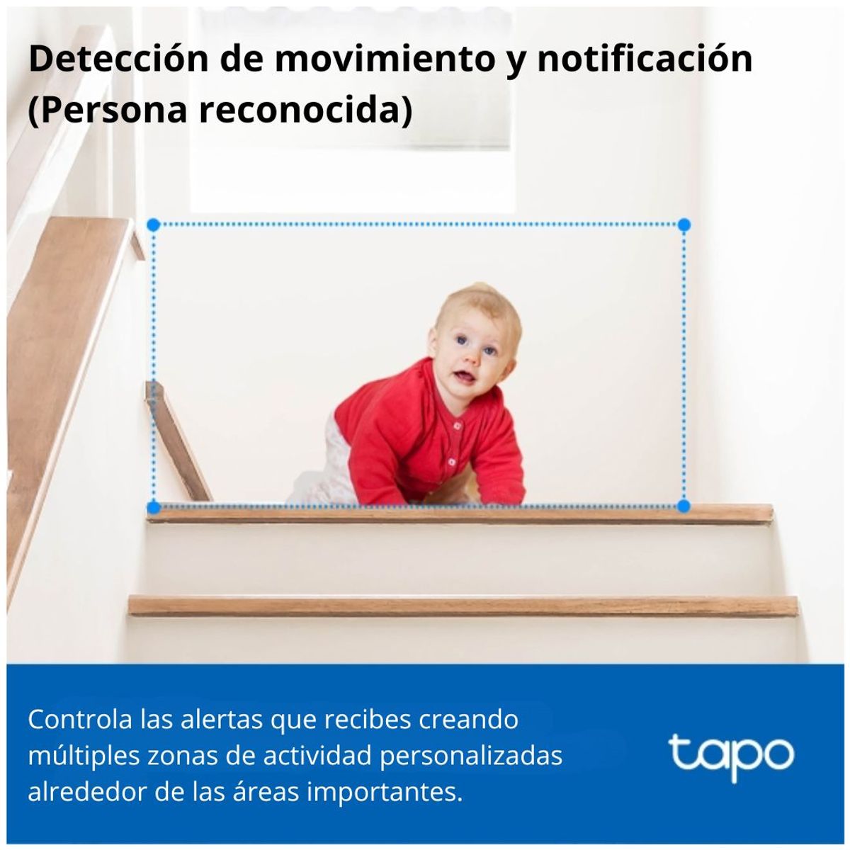 CÁMARA DE SEGURIDAD WIFI TP-LINK TAPO C210 2K 3MP 360° CON VISIÓN NOCTURNA Y DETECCIÓN DE MOVIMIENTO - 7