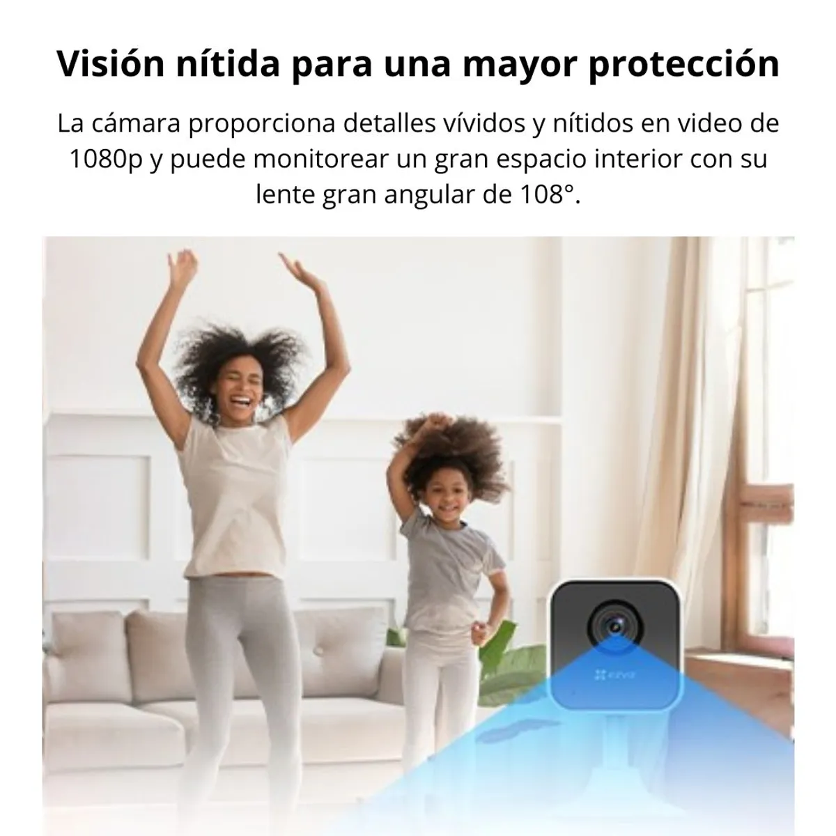 CÁMARA WIFI INTERIOR EZVIZ H1C 1080P CON AUDIO BIDIRECCIONAL VISIÓN NOCTURNA Y ALEXA - 5