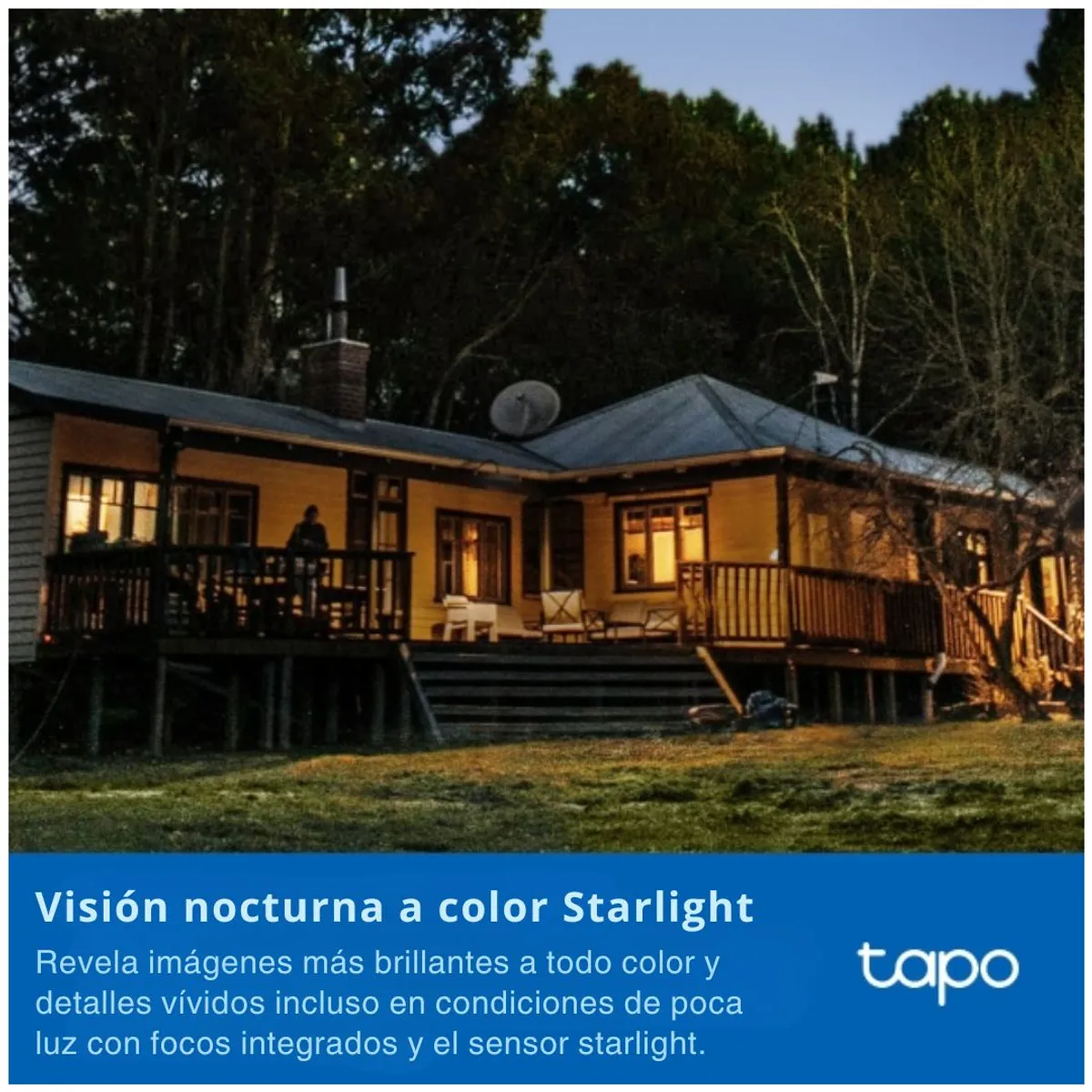 CÁMARA DE SEGURIDAD WIFI EXTERIOR TP-LINK TAPO C520WS 2K QHD 4MP 360° CON VISIÓN NOCTURNA A COLOR - 5