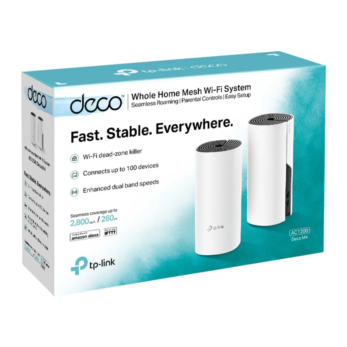 SISTEMA WIFI MESH TP-LINK DECO M4 AC1200 DOBLE BANDA PACK DE 2 PARA TODA LA CASA - 2