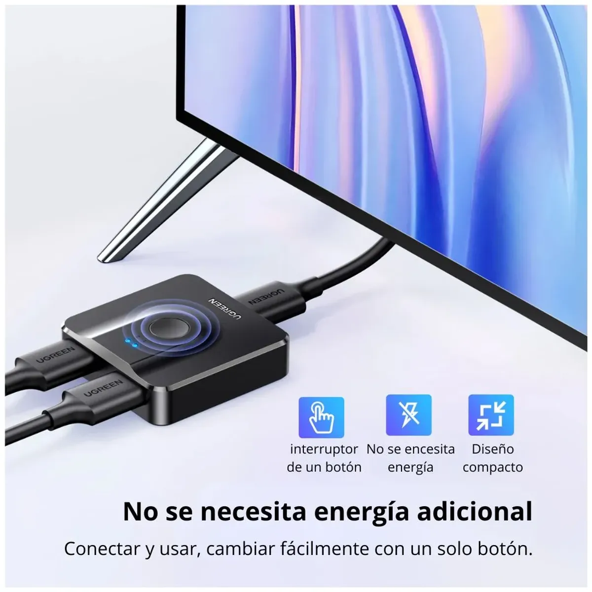 SWITCH HDMI BIDIRECCIONAL UGREEN CM217 2X1 1X2 4K 60HZ SELECTOR MANUAL - 2