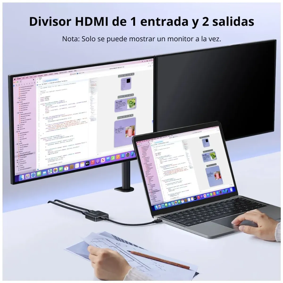 SWITCH HDMI BIDIRECCIONAL UGREEN CM217 2X1 1X2 4K 60HZ SELECTOR MANUAL - 6