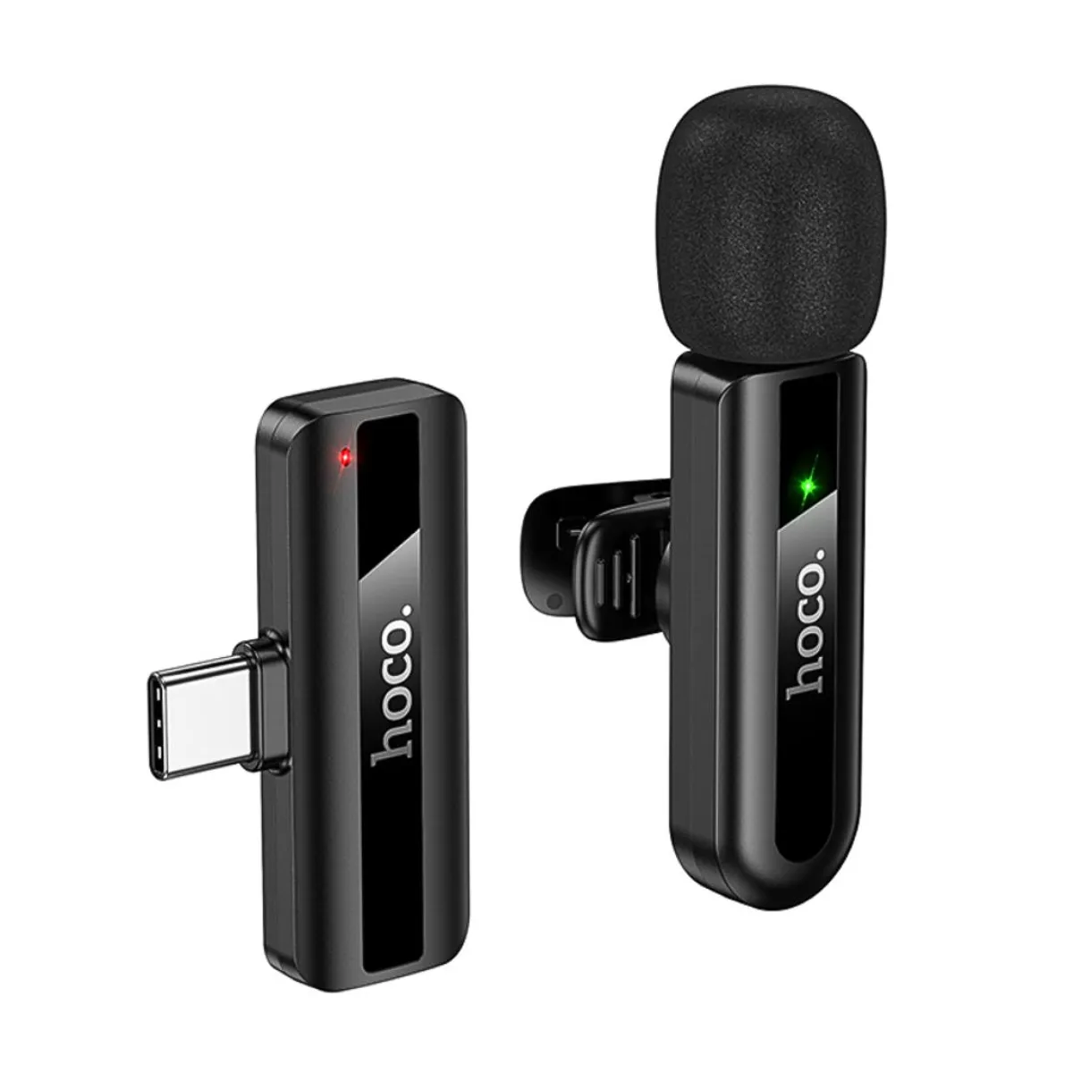 MICRÓFONO SOLAPERO INALÁMBRICO HOCO L20 FAIR USB-C CON REDUCCIÓN DE RUIDO Y PLUG AND PLAY - 1